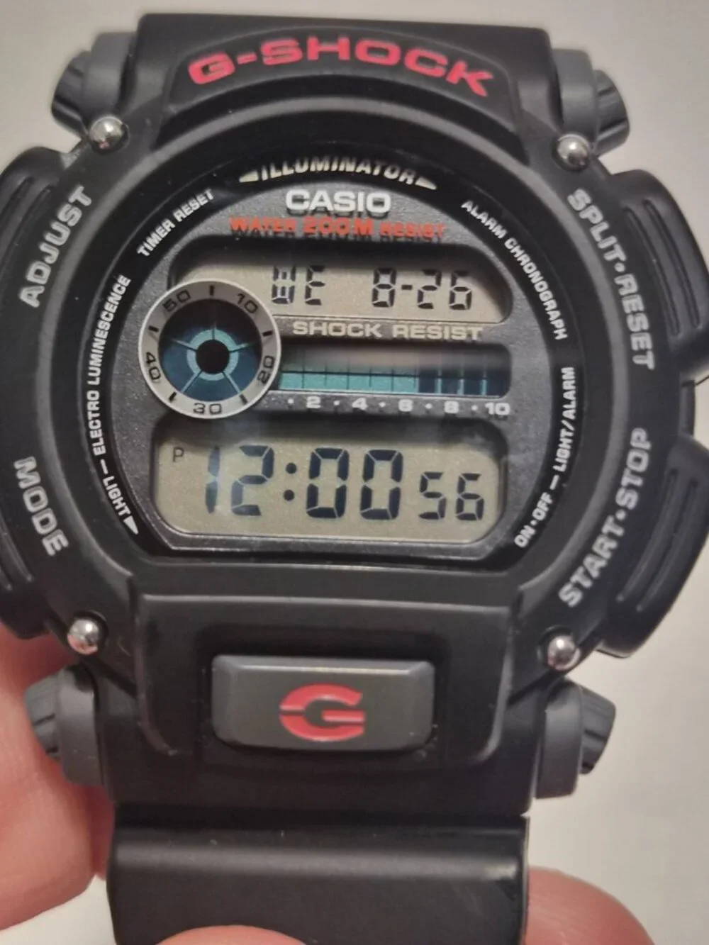 G Shock Digital Black and red